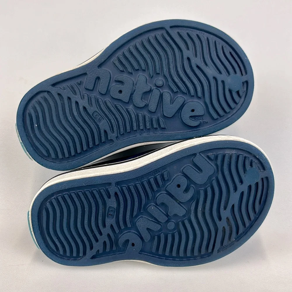 NATIVE Miles Navy Blue Slip-On Waterproof Shoes Size C6